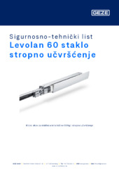 Levolan 60 staklo stropno učvršćenje Sigurnosno-tehnički list HR