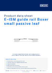 E-ISM guide rail Boxer small passive leaf Product data sheet EN