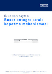 Boxer entegre sıralı kapatma mekanizması Ürün veri sayfası TR