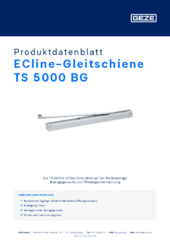 ECline-Gleitschiene TS 5000 BG Produktdatenblatt DE