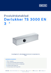 Dørlukker TS 3000 EN 3  * Produktdatablad DA