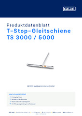 T-Stop-Gleitschiene TS 3000 / 5000 Produktdatenblatt DE