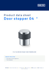 Door stopper 04  * Product data sheet EN
