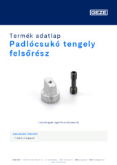 Padlócsukó tengely felsőrész Termék adatlap HU