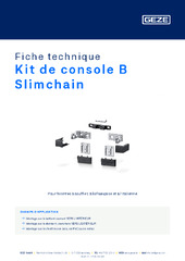 Kit de console B Slimchain Fiche technique FR