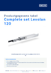 Complete set Levolan 120 Productgegevens tabel NL