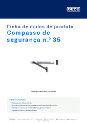 Compasso de segurança n.º 35 Ficha de dados de produto PT