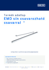 EMD sín csavarozható csavarral  * Termék adatlap HU