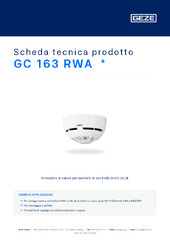 GC 163 RWA  * Scheda tecnica prodotto IT