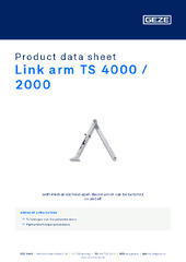 Link arm TS 4000 / 2000 Product data sheet EN