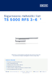 TS 5000 RFS 3-6  * Sigurnosno-tehnički list HR