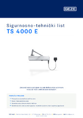 TS 4000 E Sigurnosno-tehnički list HR