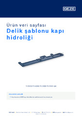Delik şablonu kapı hidroliği Ürün veri sayfası TR