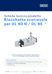 Blocchetto scorrevole per OL 90 N / OL 95  * Scheda tecnica prodotto IT