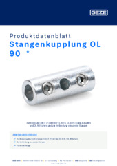 Stangenkupplung OL 90  * Produktdatenblatt DE