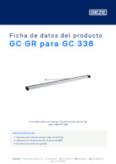 GC GR para GC 338 Ficha de datos del producto ES