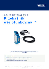 Przekaźnik wielofunkcyjny  * Karta katalogowa PL