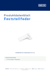 Feststellfeder Produktdatenblatt DE
