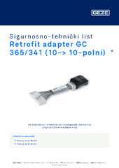 Retrofit adapter GC 365/341 (10-> 10-polni)  * Sigurnosno-tehnički list HR