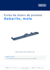 Gabarito, mola Ficha de dados de produto PT