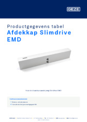 Afdekkap Slimdrive EMD Productgegevens tabel NL