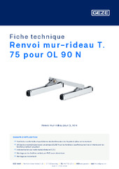 Renvoi mur-rideau T. 75 pour OL 90 N Fiche technique FR