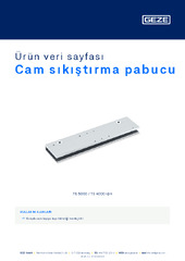 Cam sıkıştırma pabucu Ürün veri sayfası TR