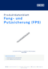Fang- und Putzsicherung (FPS) Produktdatenblatt DE