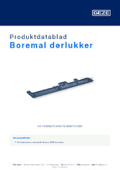 Boremal dørlukker Produktdatablad NB