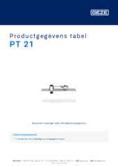 PT 21 Productgegevens tabel NL