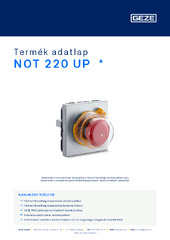 NOT 220 UP  * Termék adatlap HU