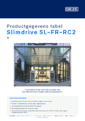 Slimdrive SL-FR-RC2  * Productgegevens tabel NL
