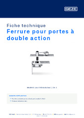 Ferrure pour portes à double action Fiche technique FR
