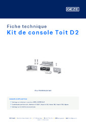 Kit de console Toit D2 Fiche technique FR