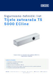 Tijelo zatvarača TS 5000 ECline Sigurnosno-tehnički list HR