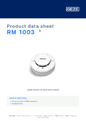 RM 1003  * Product data sheet EN