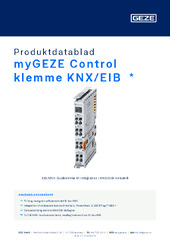 myGEZE Control klemme KNX/EIB  * Produktdatablad DA