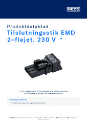 Tilslutningsstik EMD 2-fløjet. 230 V  * Produktdatablad DA
