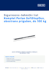 Komplet Perlan SoftStopDuo, obostrano prigušen, do 100 kg Sigurnosno-tehnički list HR