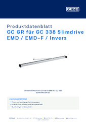 GC GR für GC 338 Slimdrive EMD / EMD-F / Invers Produktdatenblatt DE