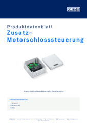 Zusatz-Motorschlosssteuerung Produktdatenblatt DE