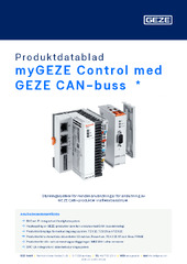 myGEZE Control med GEZE CAN-buss  * Produktdatablad SV
