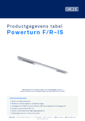 Powerturn F/R-IS Productgegevens tabel NL