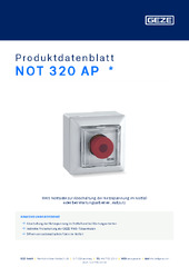 NOT 320 AP  * Produktdatenblatt DE