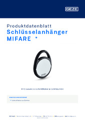 Schlüsselanhänger MIFARE  * Produktdatenblatt DE