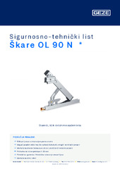 Škare OL 90 N  * Sigurnosno-tehnički list HR