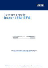 Boxer ISM-EFS Паспорт виробу UK