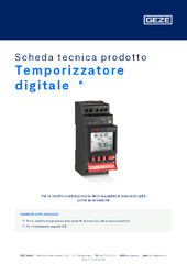 Temporizzatore digitale  * Scheda tecnica prodotto IT