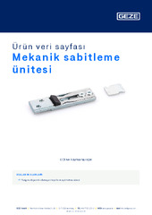 Mekanik sabitleme ünitesi Ürün veri sayfası TR