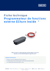 Programmateur de fonctions externe ECturn Inside  * Fiche technique FR